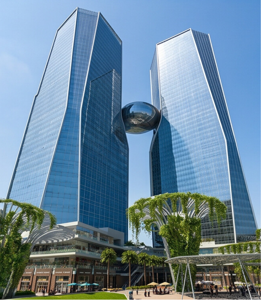 Cyberthum by Bhutani commercial towers