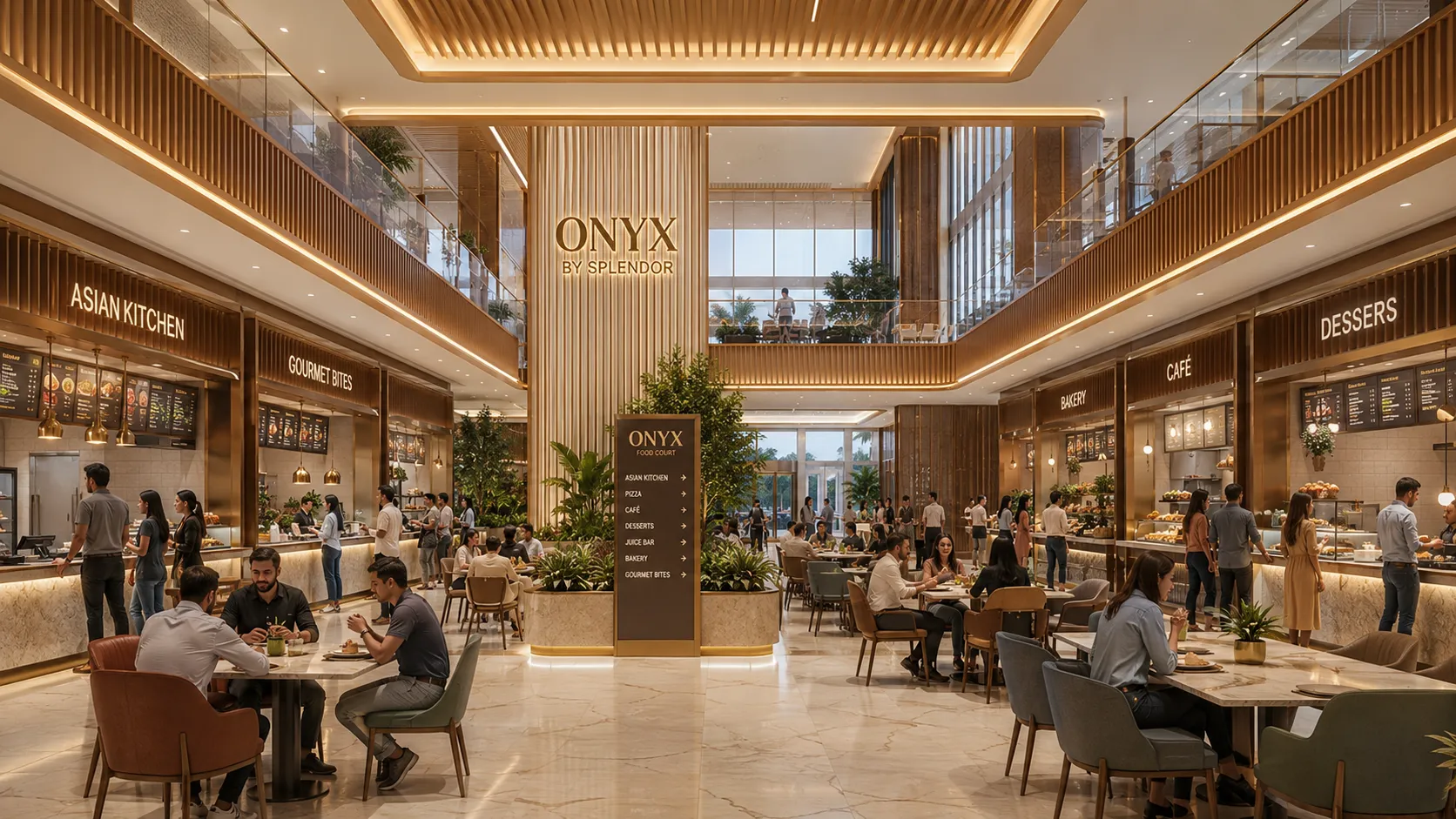 ONYX premium food court atrium